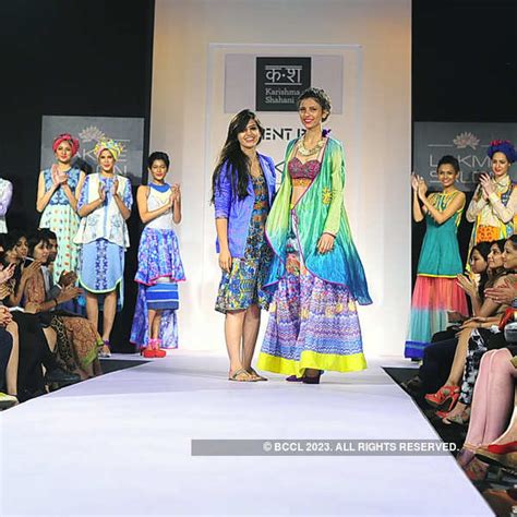 Designer Karishma Shahani C Walks The Ramp With Models Showcasing Her Creations On Day 2 Of