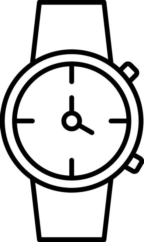 Watch Line Icon 36612315 Vector Art At Vecteezy