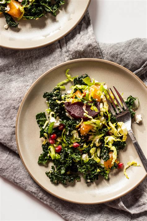 Shredded Kale Brussels Sprout Salad With Beets And Oranges — Local Haven