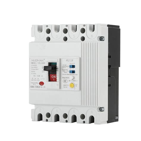 Mccb 125a 3p4p Molded Case Residual Current Circuit Breaker Special Switch For Distribution