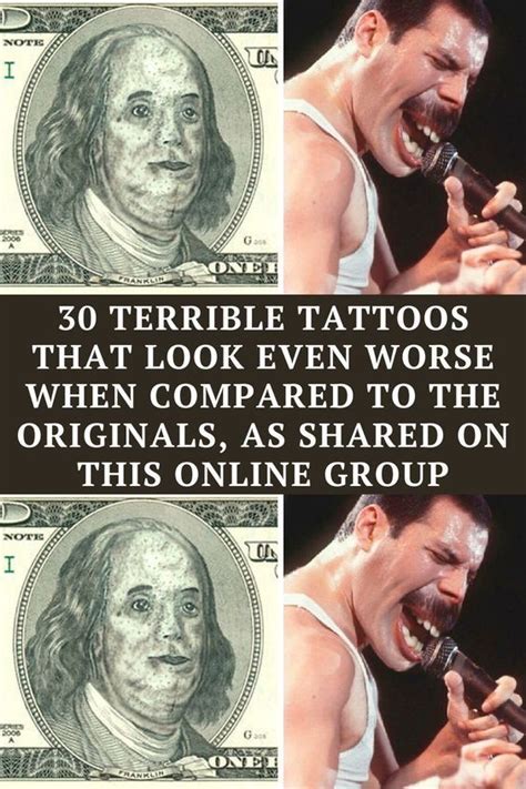 30 Terrible Tattoos That Look Even Worse When Compared To The Originals