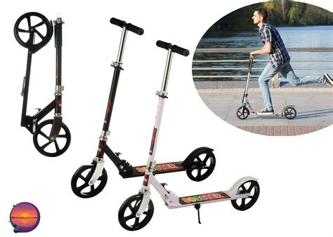 Большой Алюминиевый Самокат Scooter 109 со Складным Рулем до 100 Кг ...