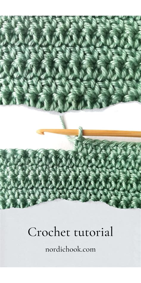 Extended Single Crochet Nordic Hook Free Crochet Tutorial Step By Step