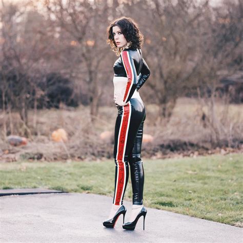 Latex Outfit With Christian Louboutin “fetish” Peeps Scrolller