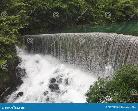 Libo waterfall in guizhou stock image. Image of asia - 72776273