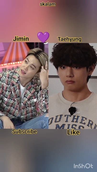 Bts 💜 V Vs Jimin 💜 Who Is Your Favourite Bts Viral Shorts Ytshorts Btsarmy Youtube