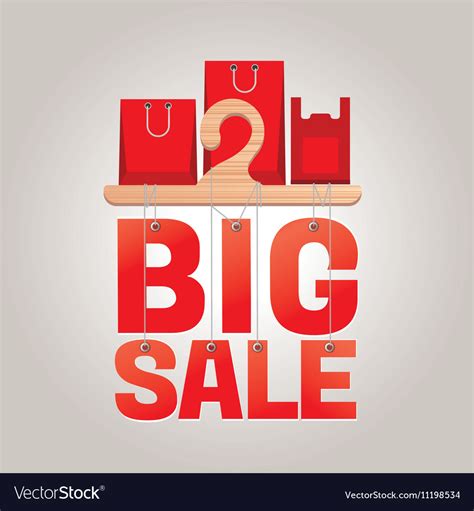 Big Sale Sign Royalty Free Vector Image Vectorstock