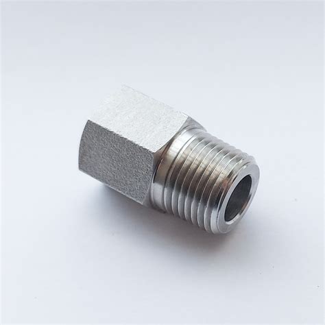 Comfit Pipe Fitting Reducing Bushing 3 4 NPTM X 1 2 NPTF 316SS