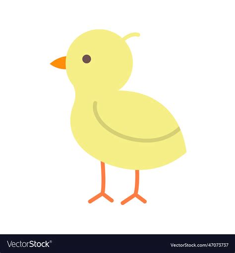 Baby Chick Icon Image Suitable For Mobile Vector Image