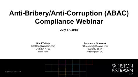 Best Practices For Anti Bribery And Anti Corruption Abac Compliance Ppt