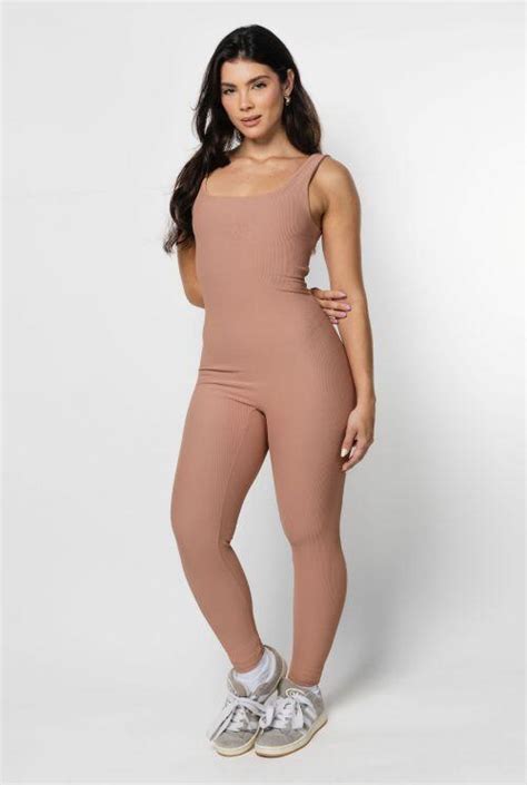 Comprar Macacão Classic Nude Rosê Bmood Moda Fitness Premium
