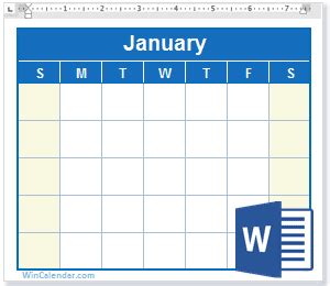 2025 Calendar Free Template Printable Microsoft Word Amalea Robena