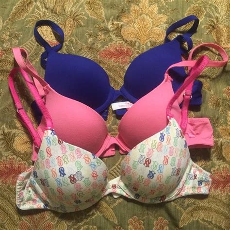 3 Sz 32A Victoria S Secret PINK Bras Bundle Cute Bras Pink Bra