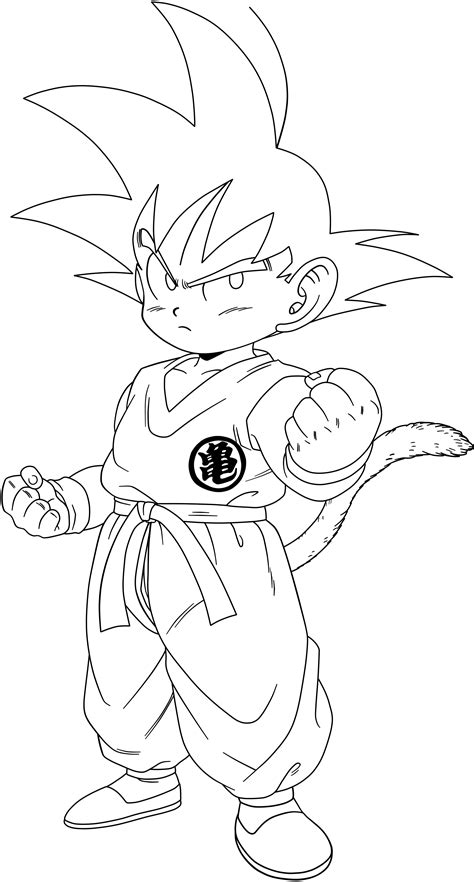 Dragon Ball Kid Goku 21 Lineart By Superjmanplay2 On Deviantart