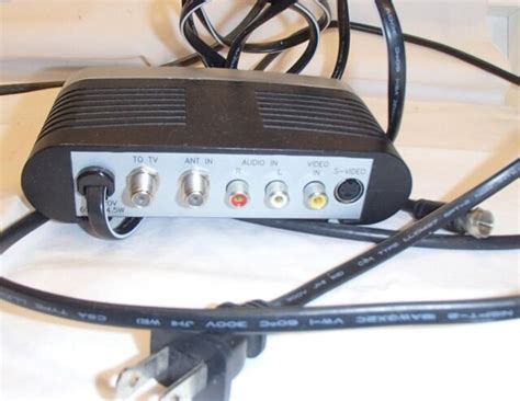 Rf Modulator Ph Tv Video Signal Converter Rca To Coaxial Cables