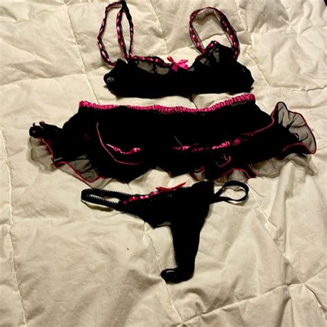 Elegant Moments Intimates Sleepwear Elegant Moments Lingerie Piece Set Poshmark