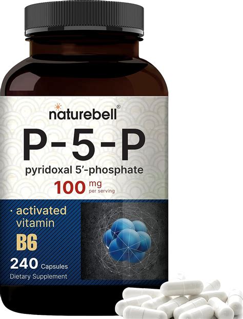 Naturebell P5p Vitamin B6 100mg 240 Capsules High Potency B6 Supplement