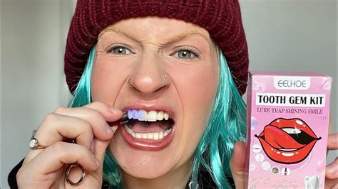 TRYING AMAZON DIY TOOTH GEM KIT YouTube