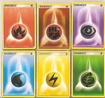 Types Of Pokemon Energy Cards