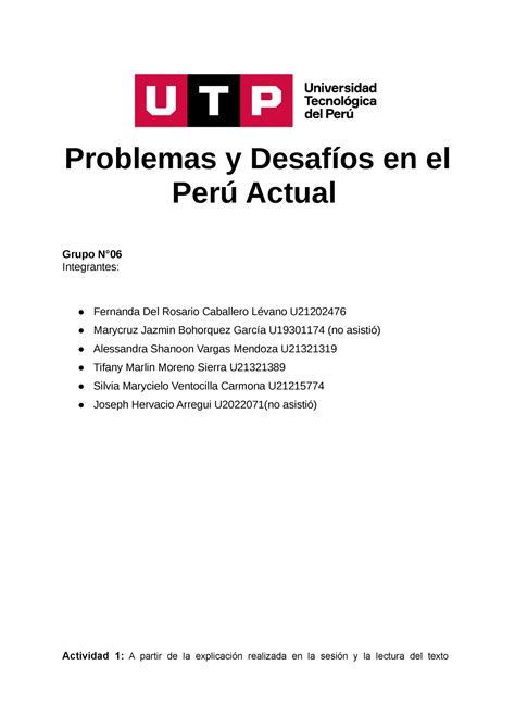 Actividad A Partir De La Explicaci N Realizada En La Sesi N Y La