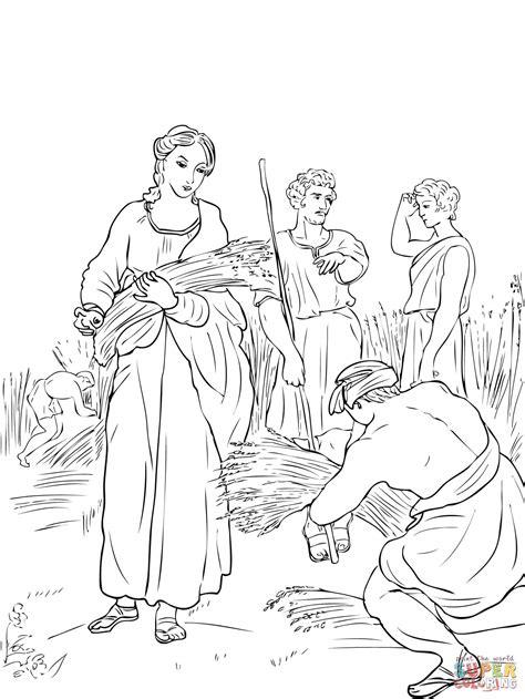 Ruth And Boaz Coloring Pages ~ Coloring Pages