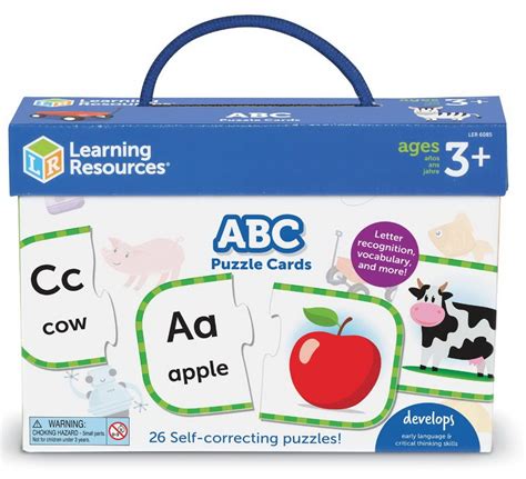 Развивающий набор пазл Алфавит ABC (26 карт) от Learning Resources ...