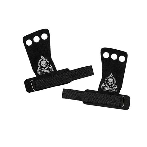 Luvas Crossfit Grip Pull Up Couro Furos Preto Shopee Brasil