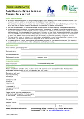 Fillable Online Revisit Form Canterbury City Council Fax Email Print