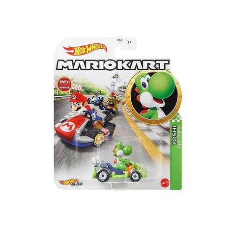 Hot Wheels Mario Kart Yoshi E Carro Pipe Frame Gbg Submarino