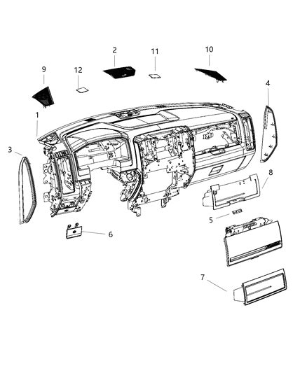 Instrument Panel And Structure 2020 Ram 1500 Classic