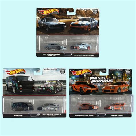 Hot Wheels Dual Set HBL96 Toyota Subaru Nissan Sylphy Ford Gulf Petroleum Alloy Car Model Lazada
