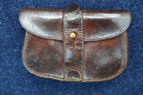 Ww1 Officers Webley Leather Ammunition Pouch In Ammunition