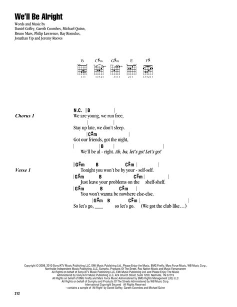 We'll Be Alright by Travie McCoy - Guitar Chords/Lyrics - Guitar Instructor