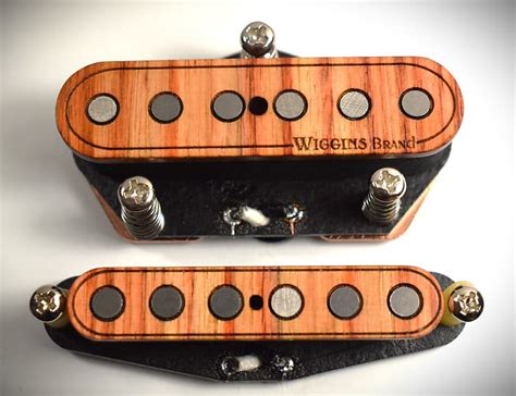 Wiggins Brand Telecaster Hand Wound Pickup Set Tulip Wood Reverb