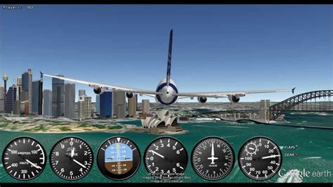 Google Earth Flight Simulator Preview Youtube