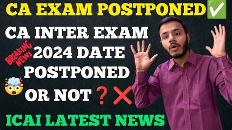 Ca Inter Final May Exam Postponed Ca Inter Final May Exam