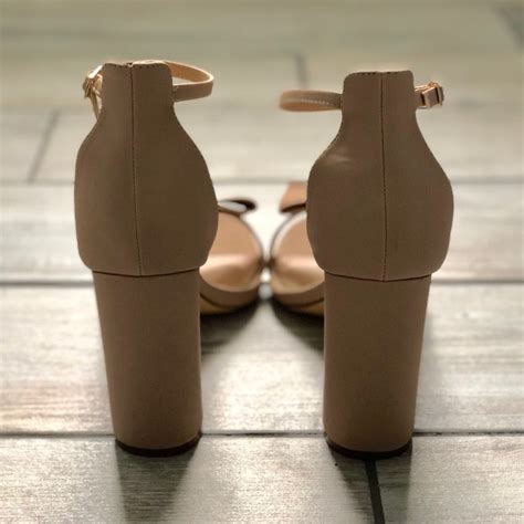 Liliana Shoes Nude Ankle Strap Heels With Front Bow Poshmark