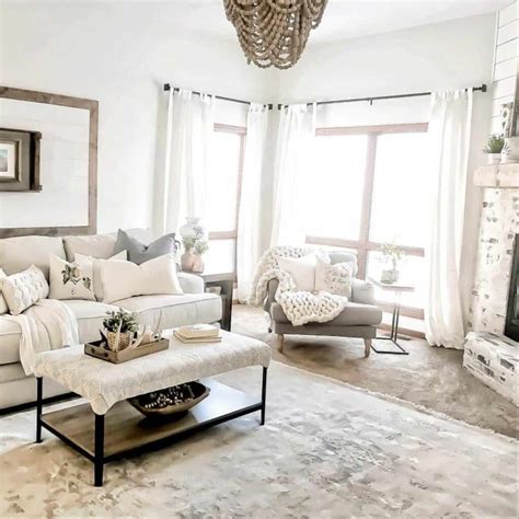 Airy Farmhouse Living Room With Boho Accents Soul And Lane