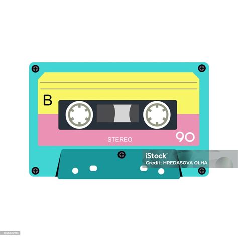 Retro Music Cassette Stereo Dj Tape Vintage 90s Cassettes Tapes And Audio Tape Antique Radio