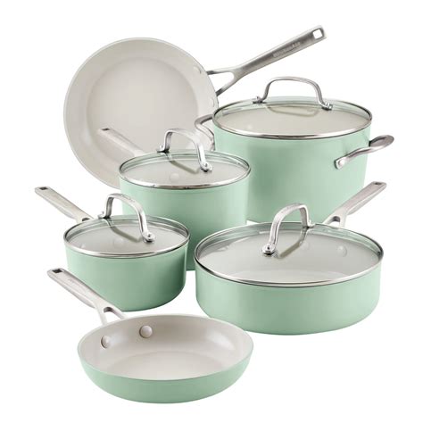 Kitchenaid Hard Anodized Ceramic Nonstick Cookware Pots And Pans Set