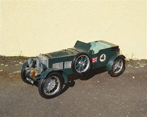 Dekomodell Modell Bentley Blower Roadster Zweisitzer XXL Oldtimermodell