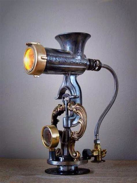 Steampunk lighting, Steampunk lamp, Lamp