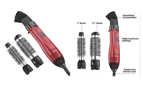 Off Revlon W Style Curl And Volumize Hot Air Kit Piece Set Living Rich With Coupons