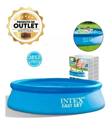 Piscina Inflável 3853 Litros Easy Set Intex Outlet Frete grátis