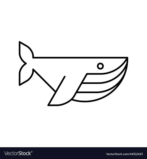 Blue whale logo Royalty Free Vector Image - VectorStock