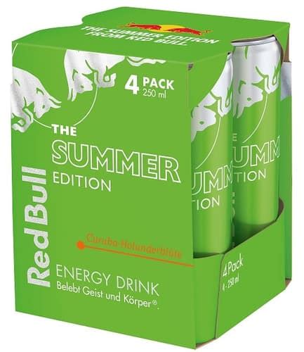 Red Bull Summer Edition Curuba Holunderblüte 4x250ml