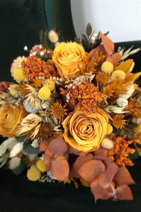 Bold And Beautiful Burnt Orange Bridal Bouquets Inspiration And