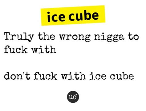 Urban Dictionary On Twitter RollinsStylesP1 Ice Cube Truly The Wrong Nigga To Fuck With