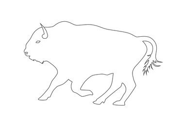 Bison Outline Vector Images (over 930)