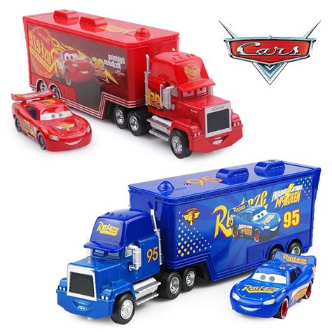 Pixar Cars Toys Lightning McQueen Jackson Storm Mack Uncle Truck 1 55